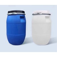 Fût en plastique HDPE 200 kg 55 gallons Eau / Alimentaire Bleu Plastique Bleu 25/30/50/60 200 Litres Fût en plastique bleu