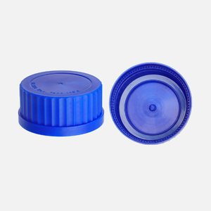 Réactifs chimiques d'utilisation de laboratoire de bouteilles en verre d'utilisation bleue transparente ronde de laboratoire de chapeau - Product Image 4