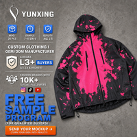 Veste coupe-vent surdimensionnée personnalisée OEM, veste à changement de couleur activée par l'eau, veste 3 en 1 imperméable, coupe-vent et résistante au froid pour hommes