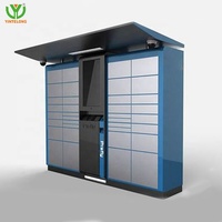 Casier solaire Yinlong pour extérieur, été, personnalisé, pour plage, avec paiement par espèces, pièces et cartes de crédit, alimenté par énergie solaire