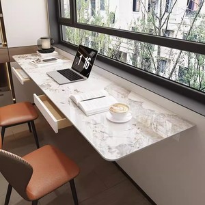 Table murale suspendue en panneau de roche de conception simple Double balcon chambre chevet établi bureau à domicile bureau d'<span class=keywords><strong>ordinateur</strong></span> - Product Image 1