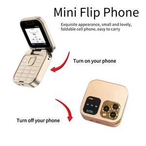 I16 Pro Mini Telefono a Conchiglia, Cellulare Pieghevole Dual SIM Globale con Display HD, Funzione Magic Voice, Radio FM, Blacklist e Chiamata Rapida - Product Image 4