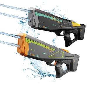 Pistolets à eau électroniques à double buse Blaster haute capacité automatique Super Soaker 550CC jusqu'à 20M de portée pour enfants adultes 2024