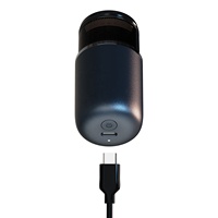 TRUEMAN RSCX-8011 Rasoir Électrique Rotatif Portable Mini pour Hommes, Utilisation Voyage/Maison/Hôtel, Tondeuse à Barbe, Recharge USB Type-C, RV
