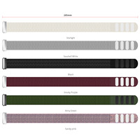 Bracelet de montre en nylon tissé respirant personnalisé, vente en gros, pour bracelet de sport Hume Health Band