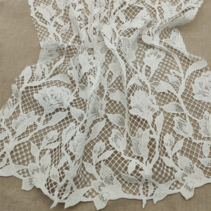Tissu de dentelle de broderie de fil à plis floraux nouveau Style pour les robes de soirée nuptiales vêtements et sacs décorations - Product Image 4