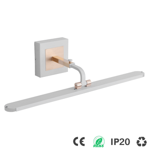 Applique murale LED moderne 12W blanc chaud 3500K, corps en plastique, montage en surface pour salle de bain, design minimaliste, certifiée CE RoHS - Product Image 3
