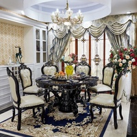Meubles de chambre à coucher chinois de style européen, luxueux, taille King/Queen, noir et blanc, confortables, revêtement en cuir véritable