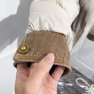 Cappotto Lavorato a Maglia <span class=keywords><strong>con</strong></span> Collo di <span class=keywords><strong>Pelliccia</strong></span> di Lusso all'Ingrosso Autunno Inverno Moda Piumino Soffice di Alta Qualità <span class=keywords><strong>con</strong></span> Bordo in <span class=keywords><strong>Pelliccia</strong></span> di Volpe - Product Image 6