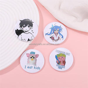 WD Personnalisé Drôle Mode Métal <span class=keywords><strong>Memes</strong></span> Chat Triste Insigne Animation Animal Mignon Broche Fer Blanc Bouton Doux Badge Pins pour Enfants - Product Image 5