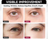 Patchs de gel pour les yeux en coton végétalien correcteurs de cernes, masque hydrogel au collagène pour les ridules et rafraîchissant, vente en gros OEM