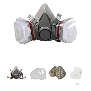 UT 6200 Set masker debu industri perlindungan langsung dari pabrik mudah dibersihkan cat semprot khusus keamanan masker wajah debu - Product Image 3