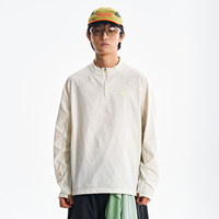 Outdoor-Sport-Pullover mit halbem Reißverschlusskragen, Unisex, sonnenbeständig, antibakteriell, schnell trocknend, lockerer, langärmliger Pullover, Oberteil LST9506W