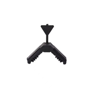 Insert en verre creux avec angle et trou, insert en bande d'aluminium, bouchon à broche