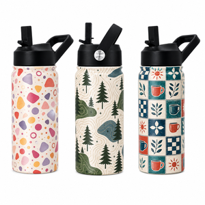 Botella de Agua Infantil Hong Ling con Tapa de Paja, Diseño Personalizado, Portátil, Aislada, para la Escuela y Viajes - Product Image 1