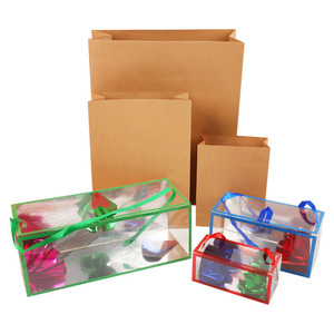 Independent Brands Decorative Storage <b>Boxes</b> 13x6x17.5cm Clear With Colorful Ribbons For <b>Gift</b> Packaging - Product Image 5