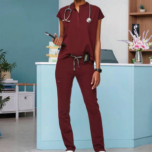 Groothandel Nieuwe Verpleegkundige Scrubs Unisex Ziekenhuis Uniformen Korte Mouw Verpleegster Scrubs Uniformen Sets - Product Image 1