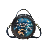 Sacs pour femmes : Sac à bandoulière d'été pour femme Mischievous Artisan avec fermeture éclair, motif plantes et fleurs, sacs à main tendance