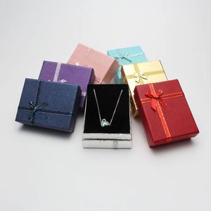 Hot Selling Novelty Design Most Popular Square Shape Jewelry Gift <b>Box</b> With Bowknot - Product Image 2