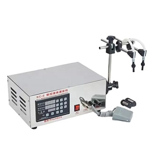 Machine de remplissage semi-automatique à double tête pour sirops et liquides oraux avec pompe électrique KC-280II - Product Image 2