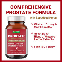 Capsules personnalisées de santé de la prostate avec mélange de palmier nain pour la fonction de la prostate nutriments antioxydants au thé vert