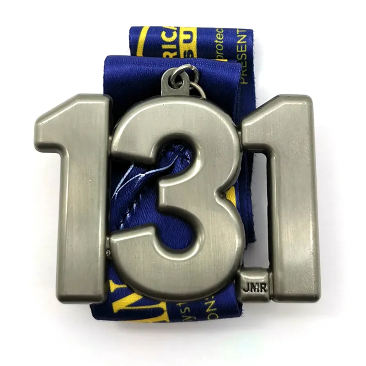 사용자 정의 드래곤 보트 레이스 기계 자신의 금속 작은 골동품 청동 번호 스포츠 메달 리본