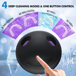 Portable Household Electric Denture Care Retainer <b>Cleaner</b> 200ml Rechargeable <b>Ultrasonic</b> Retainer <b>Cleaner</b> with Custom Logo - Product Image 3