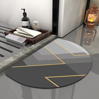 Tapis de sol de douche en diatomite absorbant antidérapant à séchage rapide Tapis de salle de bain Tapis de pieds Tapis de bain en marbre de diatomée à séchage rapide