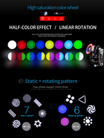 Dj Disco Stage Effect Light 6 Prism Gobo Mini 100W LED Beam Spot Moving Head Light avec LED Ring