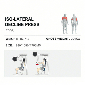 Commercial Fitness Equipment Decline Chest Press for Gym WD-F906 Your Trusted Fitness Delivery Partner OEM/ODM Cust - Product Image 4