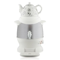 Samovar électrique populaire de 6 litres, théière élégante turque russe en acier inoxydable