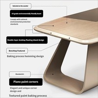 Ensemble de bureau de direction haut de gamme, ergonomique, durable, moderne et premium, avec chaise, facile à assembler