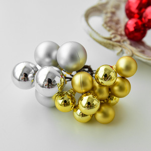 Weihnachts baum Dekoration Craft Kit-DIY Weihnachts kugel Ornament Rote Beeren Eingefügte Zweige Handgemachte Kugeln für Wohnkultur - Product Image 3