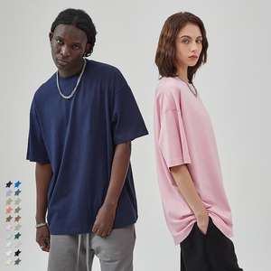 Oversized Drop Shoulder Crew Neck short sleeved T-<b>shirt</b> Custom Wholesale Blank T <b>shirt</b> Manufacture Personalized Tshirt Unisex - Product Image 2