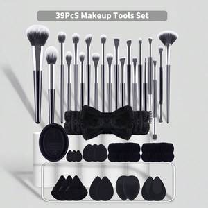Kit de 39 Pièces Pinceaux de <span class=keywords><strong>Maquillage</strong></span> avec Bandeau de Lavage du Visage, Houppettes et Éponges <span class=keywords><strong>Maquillage</strong></span> pour un <span class=keywords><strong>Maquillage</strong></span> Net et des Outils de Beauté - Product Image 3