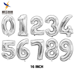 1 unidad de globos de aluminio de 40 pulgadas con forma de número, globos de foil para decoración de fiestas de cumpleaños y bodas, OEM ODM, ¡los más vendidos! - Product Image 3