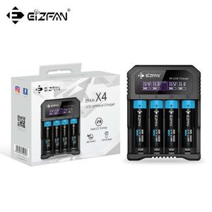 Eizfan <span class=keywords><strong>X4</strong></span> Lithium Battery <span class=keywords><strong>Charger</strong></span> 4 khe cắm có thể điều chỉnh sạc <span class=keywords><strong>LCD</strong></span> sạc cho 18650 pin có thể sạc lại - Product Image 2