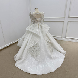 Robe de demoiselle d'honneur princesse scintillante Wn1801, robe de bal bouffante longue avec strass, 100 % polyester, pour mariage et anniversaire - Product Image 6