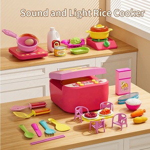 2026 nuovo gioco da cucina Unisex di moda piccolo Chef di plastica finge di cucinare un cuociriso pieno di scatole di giocattoli di simulazione per bambini - Product Image 2