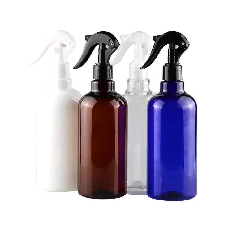 Mini trigger sprayer flasche pet 250 ml 300ml kunststoff spray flasche