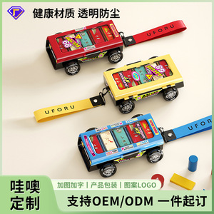 Boîte de rangement pour cartes de cigarettes, organisateur transparent à double couche, anti-poussière, voiture jouet mobile, jouet créatif pour enfants - Product Image 4