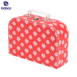 Gift <b>Box</b> for Kids Paperboard Suitcase <b>Christmas</b> Gift <b>Box</b> Cardboard Suitcase with Handle - Product Image 1