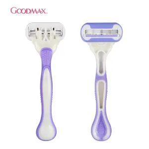 Disposable Shaving Blades GoodMax Triple Blade Disposable Pivoting Head Shaving Razor Women's Razor Safety Razor