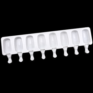 1012 8 trous ellipse gros crème glacée Popsicle moules de qualité alimentaire moule à crème glacée silicone pas estampillé bpa gratuit main faire de la glace <span class=keywords><strong>crea</strong></span> - Product Image 4