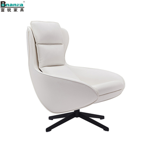 3 D interieur en cuir reconstitué Noir 4 étoiles noir base en acier solide <span class=keywords><strong>chaise</strong></span> design pour la réception à la maison d'hôtel - Product Image 2