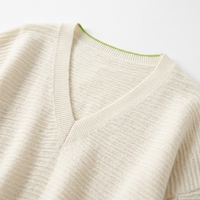 Pull décontracté tricoté sur mesure pour l'automne, 100 % polyester respirant, col rond, personnalisation complète en usine, tout tissu, style, taille, couleur