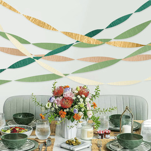 Rollos de Papel Crepé al por Mayor, 5 Colores, para Manualidades, Decoración de Bodas y Fiestas, Tonos Verdes para Escenarios y Empaque - Product Image 5