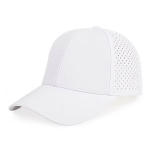 Quick Drying 100% Polyester 6-Panel Velour Baseball Cap Unisex Sporty Perforated Design Soft Top Spring Sunscreen Breathable - Product Image 2