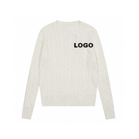 Pull en tricot à col rond en coton décontracté pour homme, personnalisé, automne et hiver, chaud et confortable pour le commerce transfrontalier