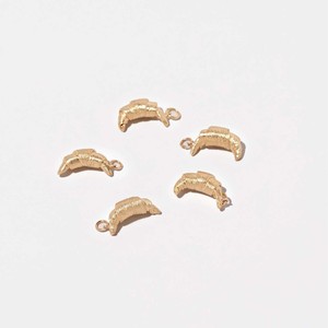 Bling Food Couture |   Dijes de latón chapado en oro de 18 quilates con circonitas para la fabricación de joyas DIY |   Colgantes Miniatura Deslumbrantes y Caprichosos - Product Image 3